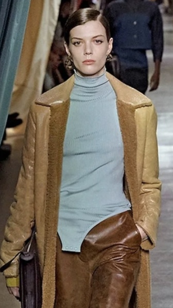 Women wearing bodysuits with the flaps hanging out…