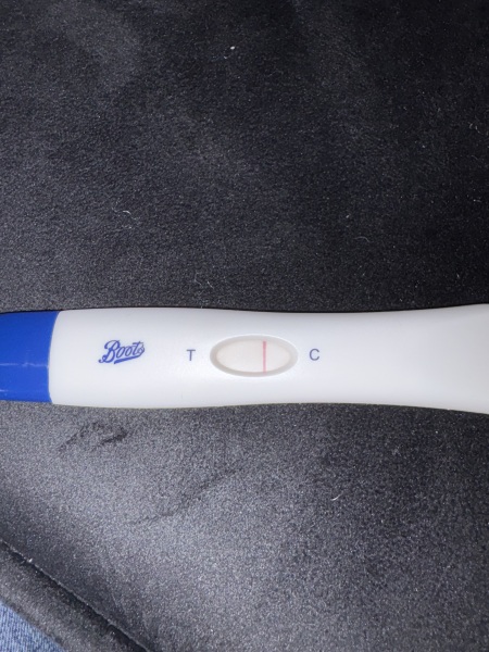 Can anyone else see a faint line on this test?