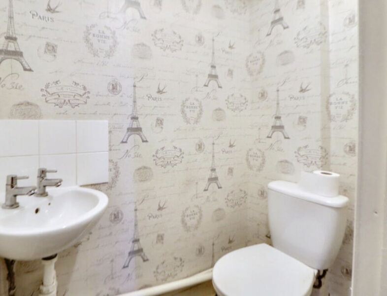 To ask to see your downstairs toilet wallpaper?