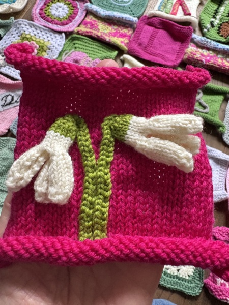 Part 2. Our blanket making for lovely waffle heads into its final stages.