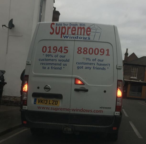 to ask if you’ve seen clever/funny signs advertising a service or similar?