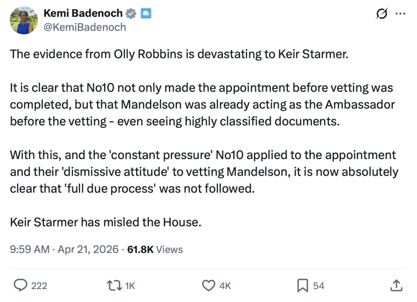 Are we all looking forward to David Lammy becoming PM?