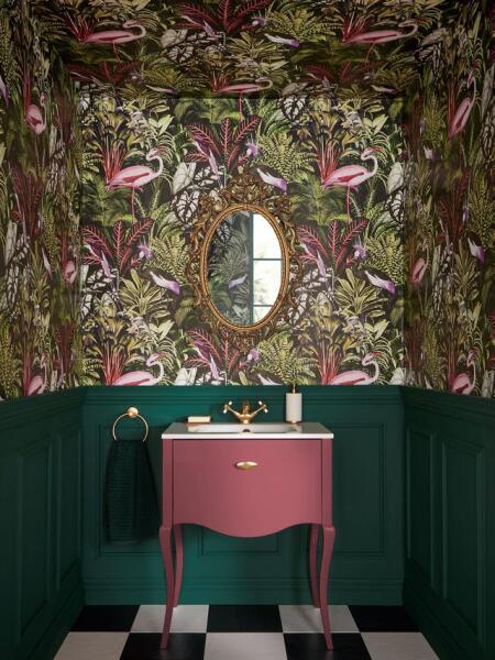 To ask to see your downstairs toilet wallpaper?