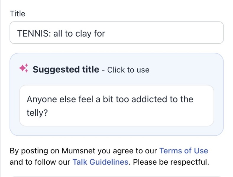 TENNIS: all to clay for