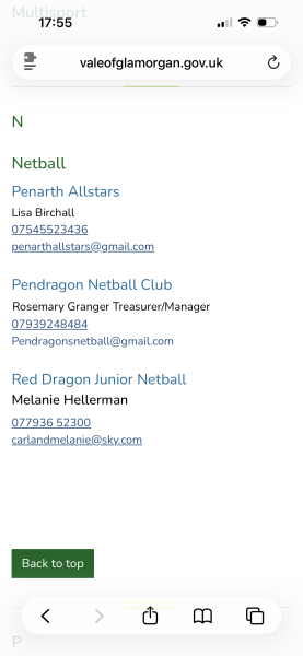 Netball classes for six-year-olds in the Vale of Glamorgan