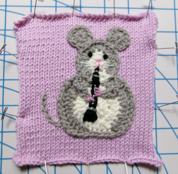 Part 2. Our blanket making for lovely waffle heads into its final stages.