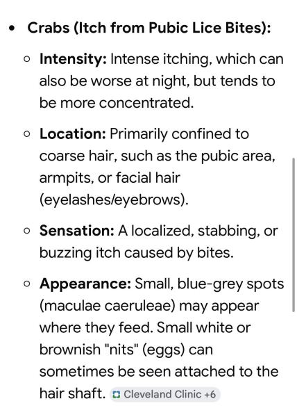 Itchy eyelids, armpits, genitals… help