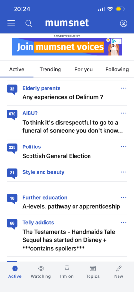 Missing thread titles