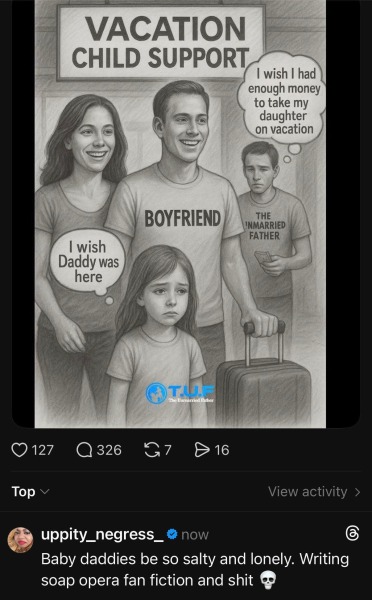 So am at this bbq, there’s a twat here, claims his wife trapped him by getting pregnant ..