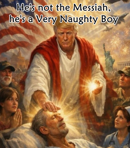 Trump as Jesus???