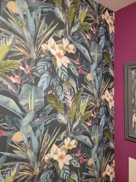 To ask to see your downstairs toilet wallpaper?