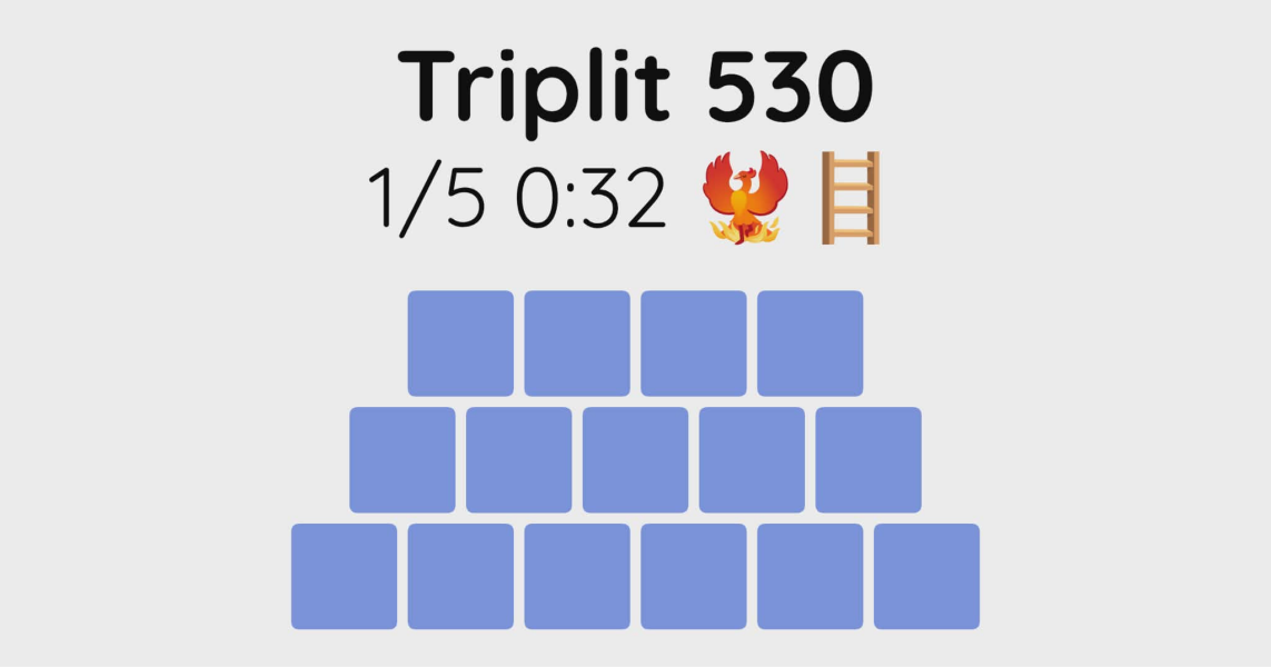 Yet another new word game - let me introduce you to Triplit!
