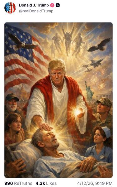 Trump as Jesus???