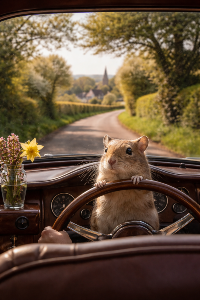 The Bluestocking: To the moon and back gerbil style.