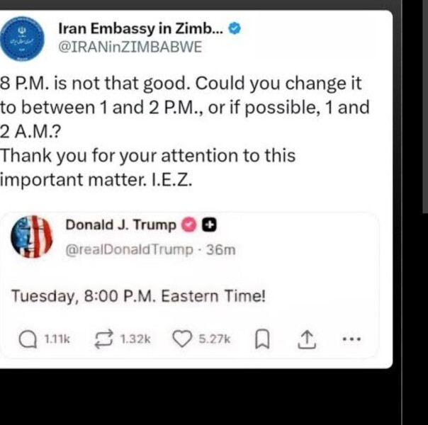 Trump is desperate.  How can he resolve the Iran shitshow?