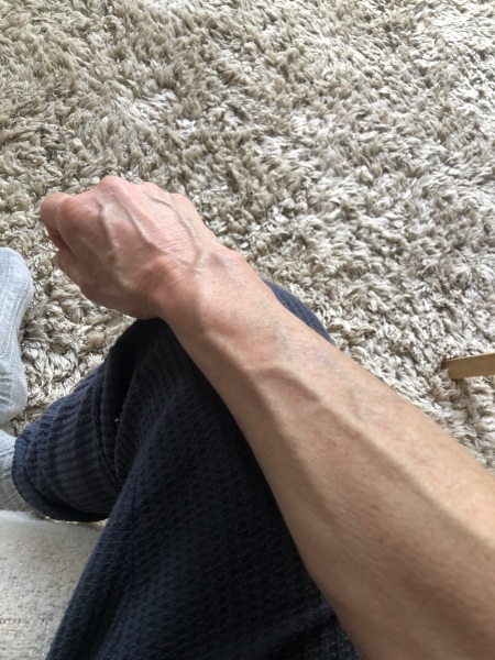 Veiny hands and arms