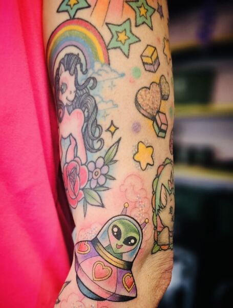 Lil alien tattoo 👽