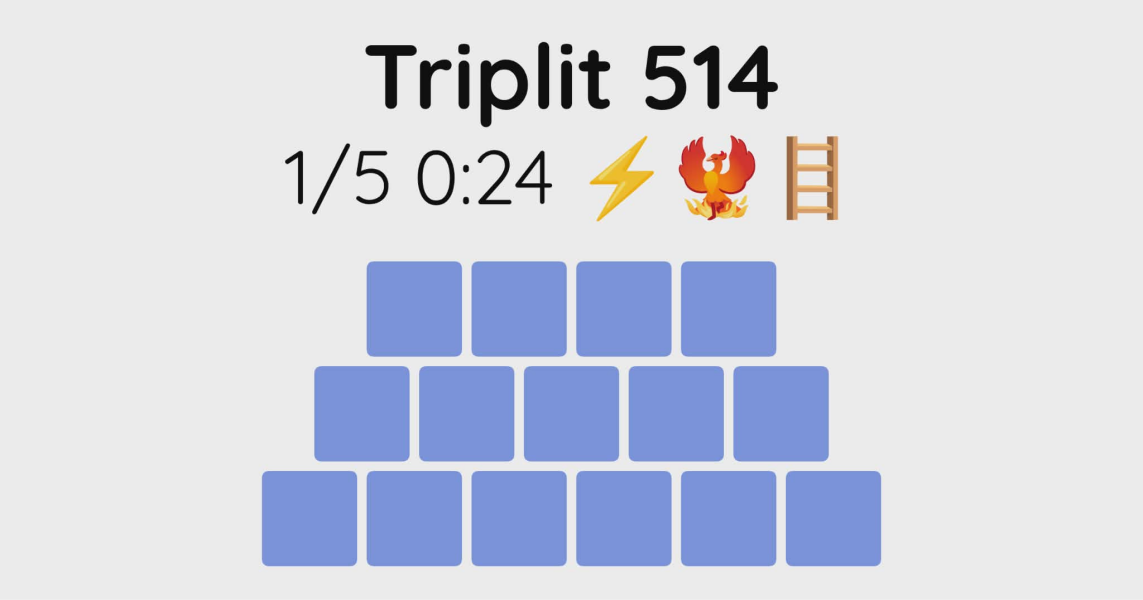 Yet another new word game - let me introduce you to Triplit!