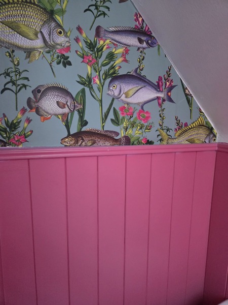 To ask to see your downstairs toilet wallpaper?