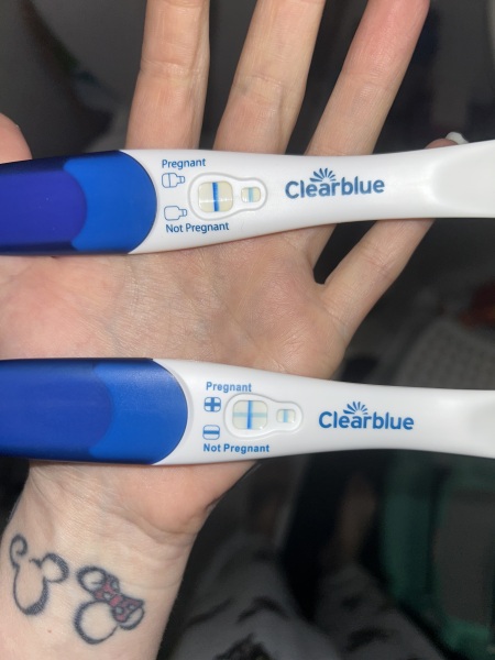 Why are my pregnancy test lines looking incomplete after strong positives?