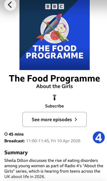 Radio 4 “about the girls “