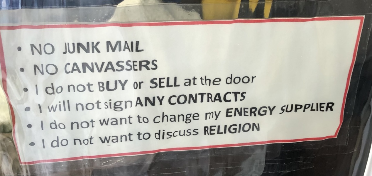 How to handle unsolicited religious callers?