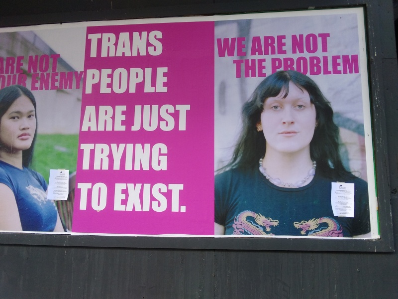 'Trans people are just trying to exist'