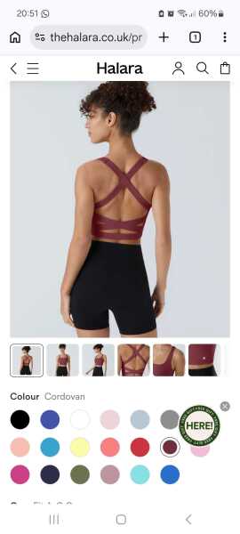 Can anyone help me find this cropped gym top with cross/twist-back detail?