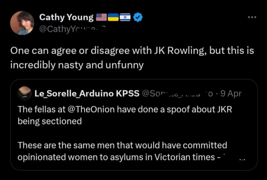 Misogyny in feminism debates around JK Rowling and sex and gender