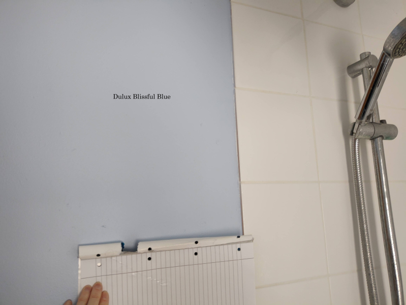 Trying to find a really sunny sky blue colour for bathroom.