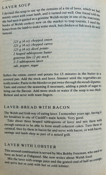 Any good ways to use laverbread beyond breakfast and rarebit?