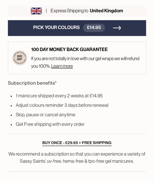 Sassy Saints - Subscription warning!!