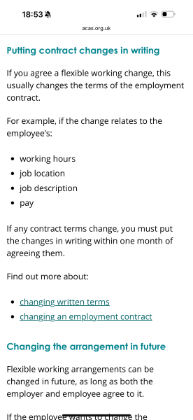 Flexi work request confusion