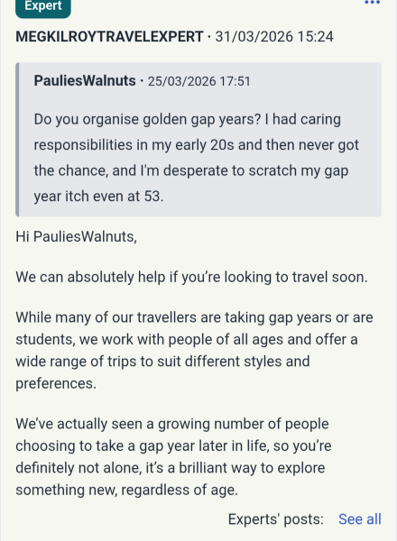 Is your teen thinking about travelling during their gap year? Ask the KILROY Travel experts.