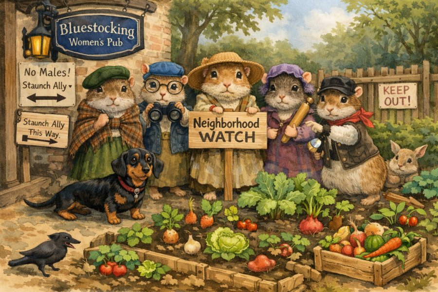 The Bluestocking: To the moon and back gerbil style.