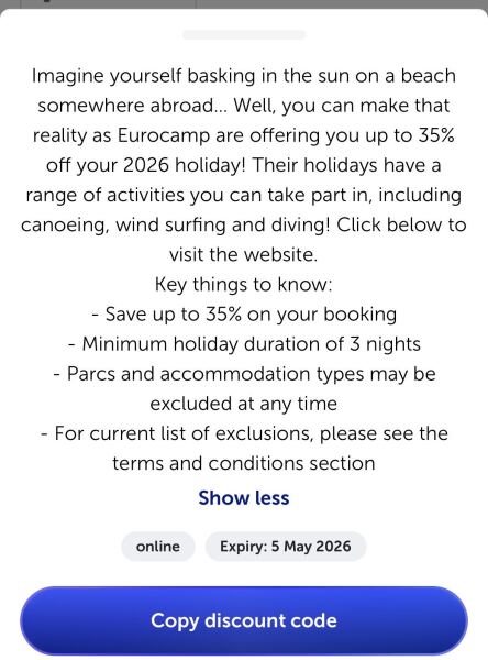 Blue light discount