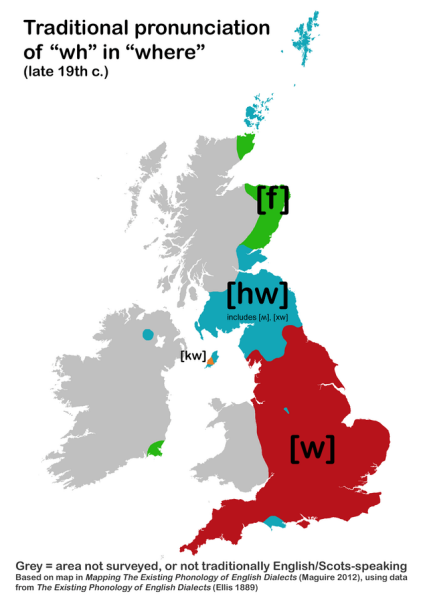 Do you pronounce the 'h' in words such as 'whip' and 'while' ?