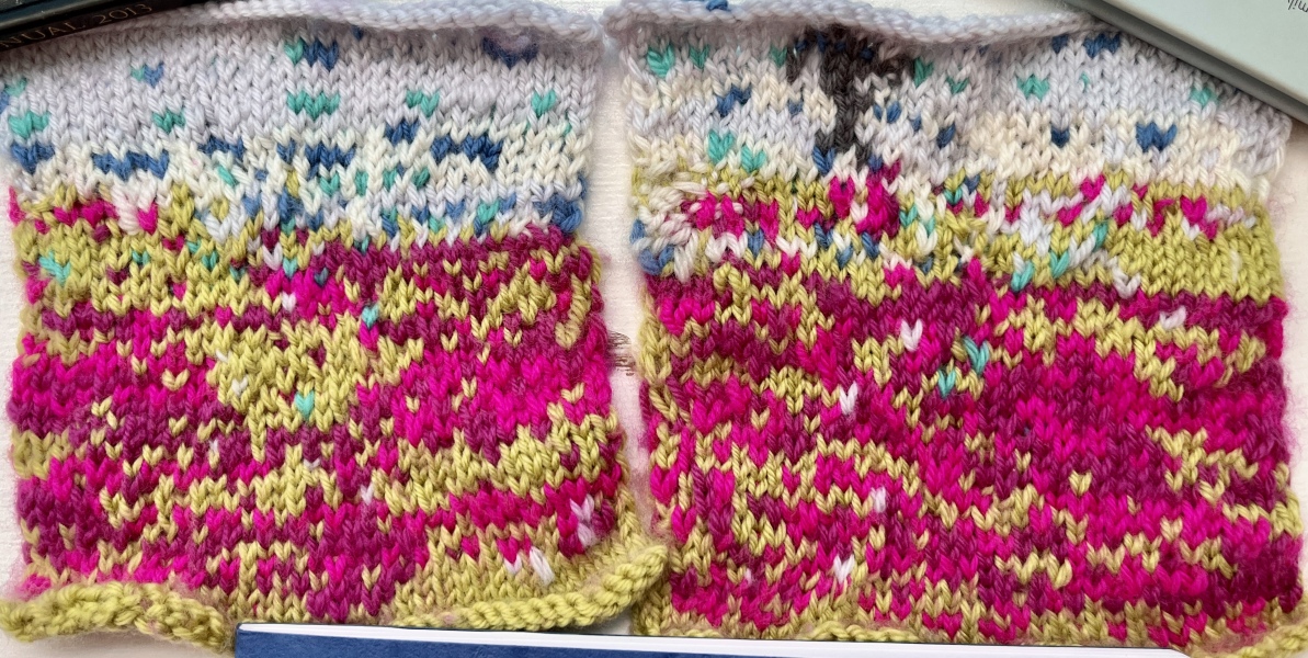 Part 2. Our blanket making for lovely waffle heads into its final stages.