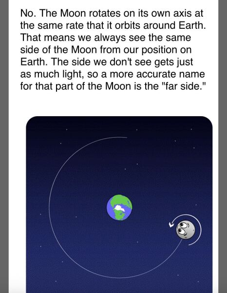 AIBU to say the moon doesn’t have a dark side