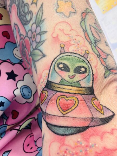 Lil alien tattoo 👽