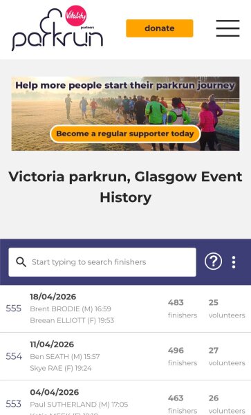 parkrun defending their position