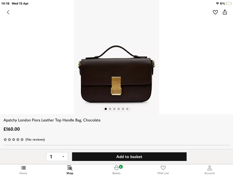 Leather Mid Size Crossbody handbag