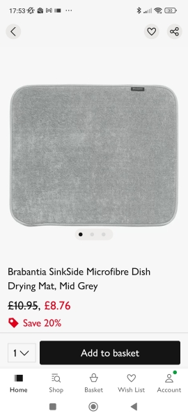 Kitchen draining area/ board - is the only solution to wipe dishes straightaway?