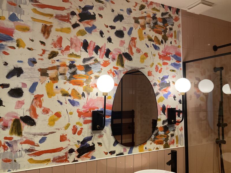To ask to see your downstairs toilet wallpaper?