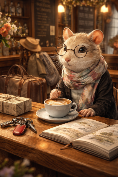 Touchdown at the Newest Bluestocking Inn. Pudding, cups of tea, the vegetable garden coming into its own, and gerbils beautiful gerbils all furry.