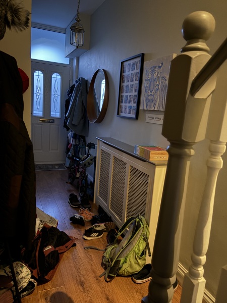 Where to place a radiator in the narrow hallway and what type