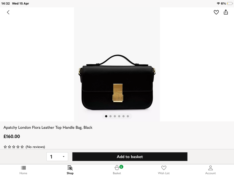 Leather Mid Size Crossbody handbag