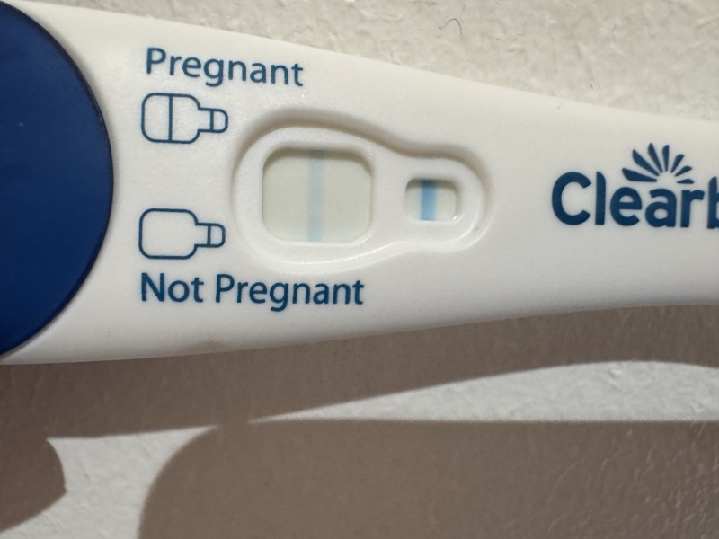 Faint positive or random smudge?