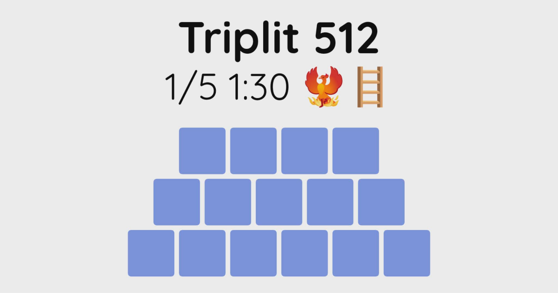Yet another new word game - let me introduce you to Triplit!