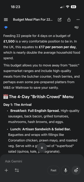 Need to feed 22 people in air bnb for 12 meals